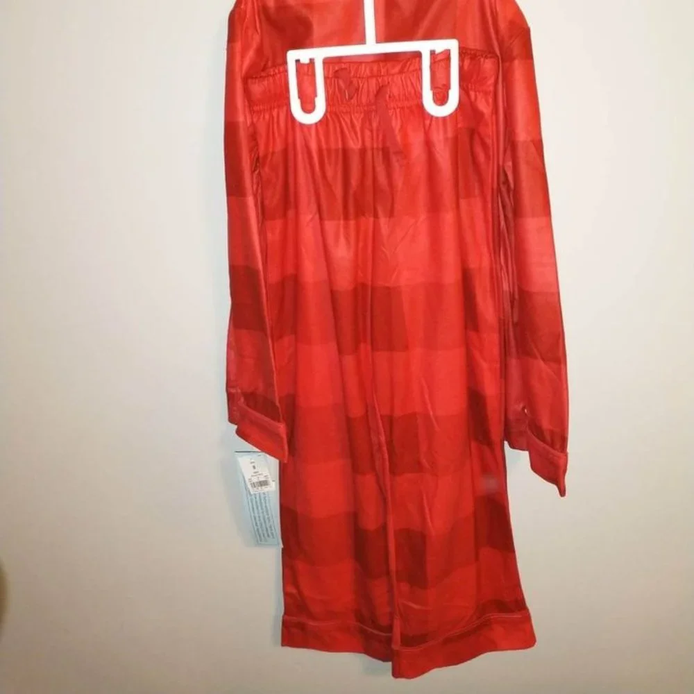 Target boy girl pajama set size 8 red checkered K-367